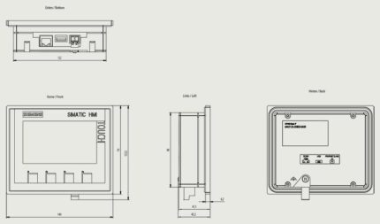 HMI زیمنس KTP400 Basic مدل 6AV2123-2DB03-0AX0 برای مانیتورینگ صنعتی