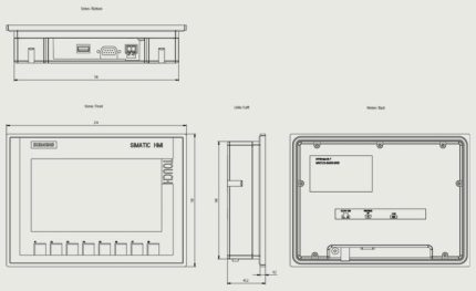 پنل HMI زیمنس مدل KTP700 Basic DP برای کنترل صنعتی با ارتباط PROFIBUS 6AV2123-2GA03-0AX0