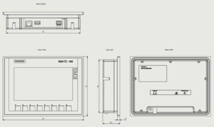 پنل HMI زیمنس مدل KTP700 Basic PN با نمایشگر 7 اینچی – کد 6AV2123-2GB03-0AX0